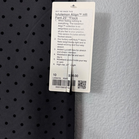 NWT Lululemon Align Polka Flocked Leggings - Picture 3 of 7
